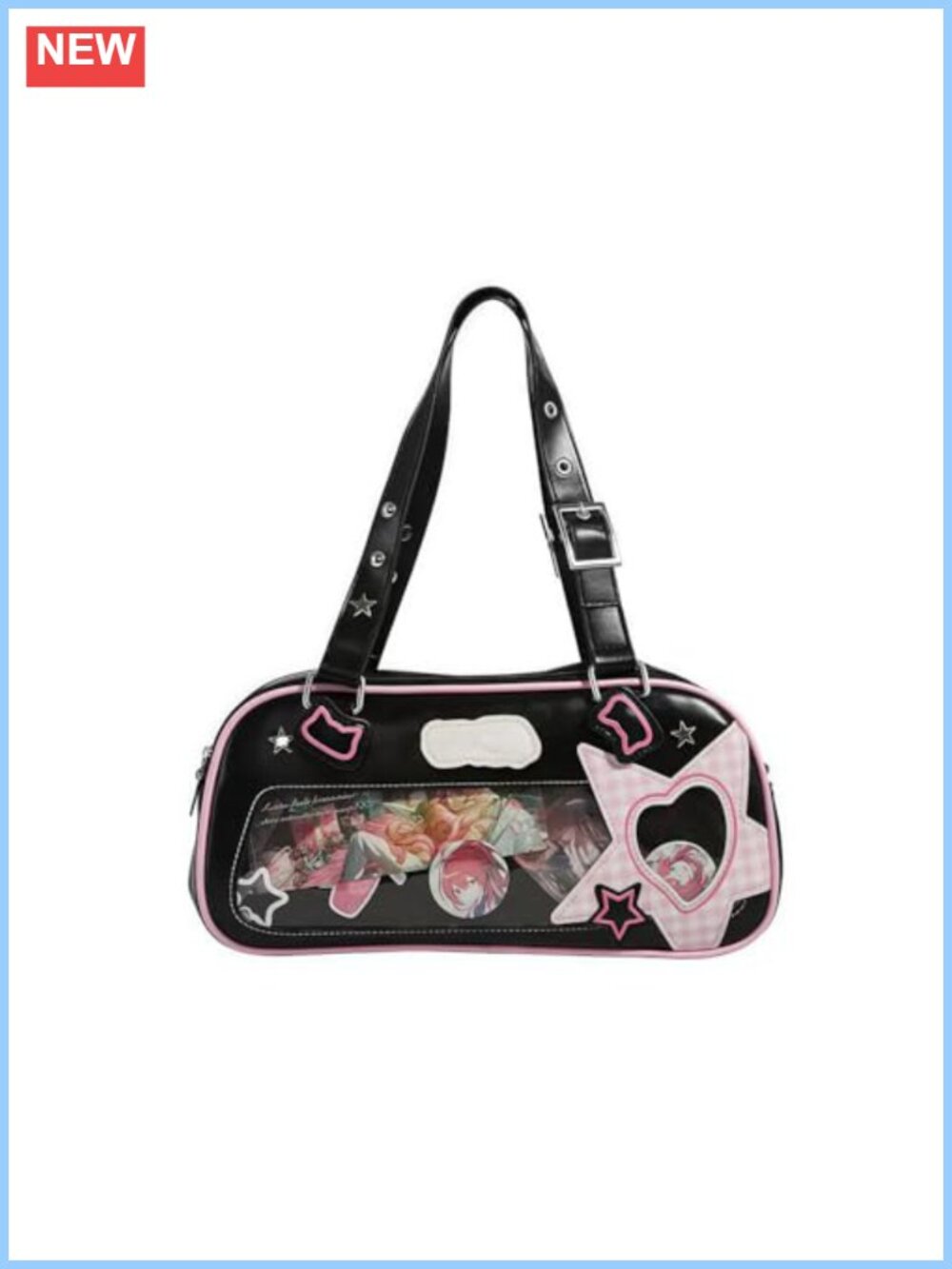 Ita Bag JK Style Pin Display Shoulder Crossbody Anime Y2K